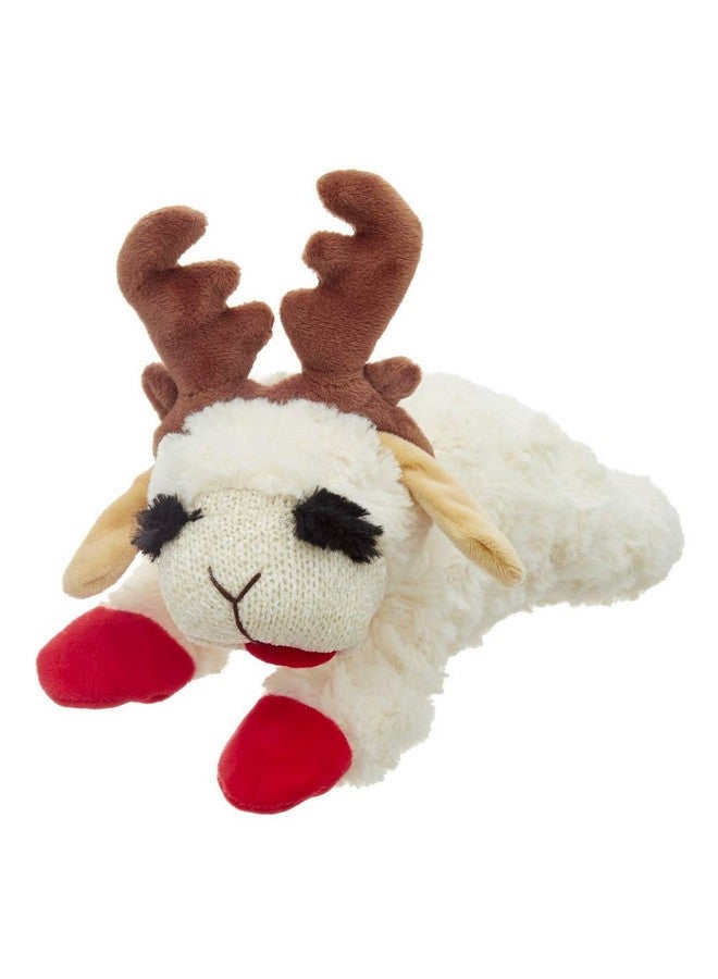 MULTIPET Holiday Lambchop with Antlers, 6 in, white - Image 1