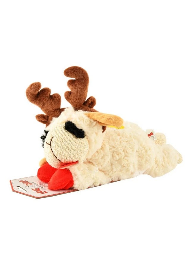 MULTIPET Holiday Lambchop with Antlers, 6 in, white - Image 2