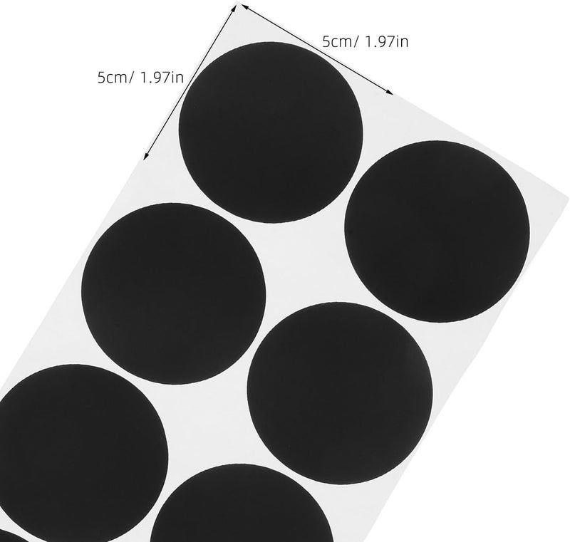 BESTonZON Black Dot Circle Dot Stickers 50mm 400pcs Self-Adhesive Small Round Label Stickers for Office Classroom Activity Coding and Handwriting - Image 2