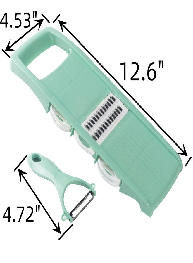 Nbguigdstr Mandoline Food Slicer for Kitchen 7-in-1 Vegetable/Cheese/Potato/Carrot/Cucumber Grater,Slicer, Cutter, Grinder,Waffle Fry Cutter For Potatoes,Julienne Peeler - Image 2