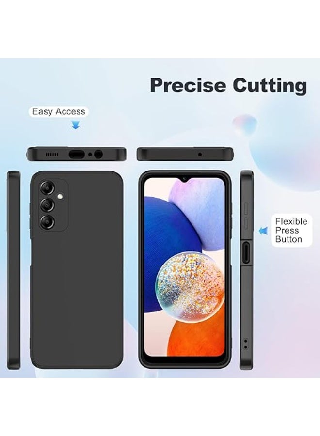 Samsung Galaxy A17 5G Case Cover Soft Silicone Slim fit TPU Case Light weight Back Cover Matte Finish Shockproof Cover Anti fingerprint Case Designed For Samsung Galaxy A17 5G (Black) - Image 3