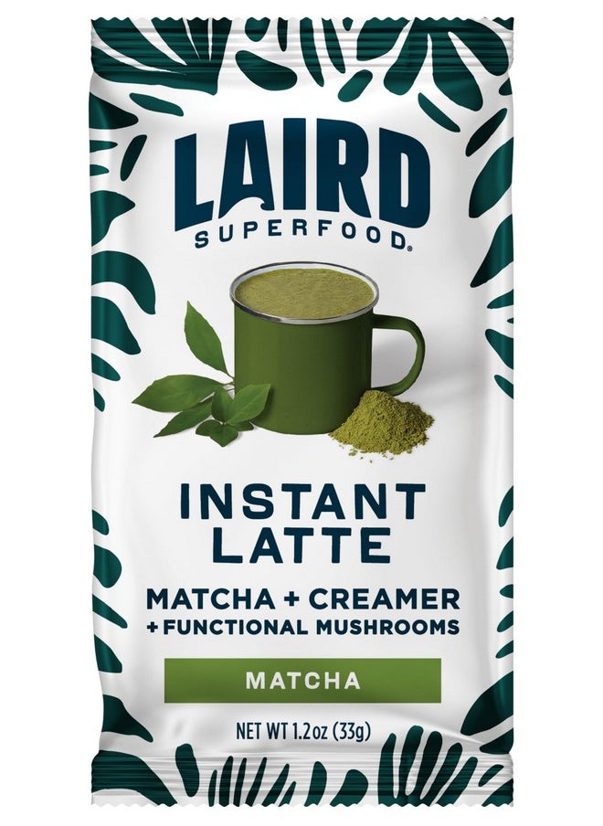Laird Superfood Laird Superfood Instant Latte Matcha, Non-Dairy, Superfood Creamer, Gluten Free, Non-GMO, Vegan, 15pk Sachets  - Image 2