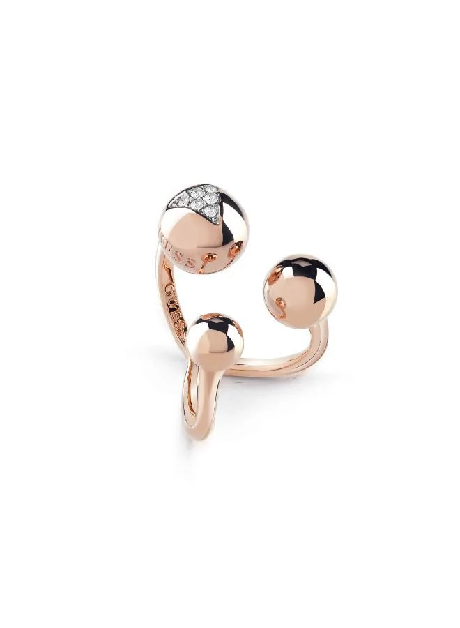 GUESS Three Beads Open Ring