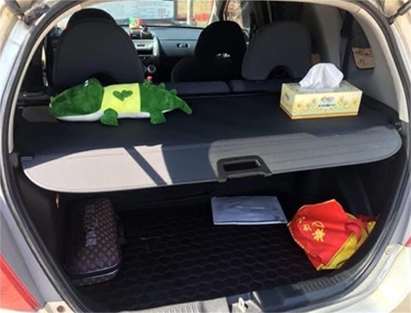 QASULER Black Retractable Rear Boot Trunk Luggage - Image 2