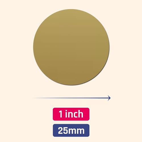ScratchStix 150 Pack, 1" Scratch Off Stickers Labels, Round Circle - Gold - Image 2