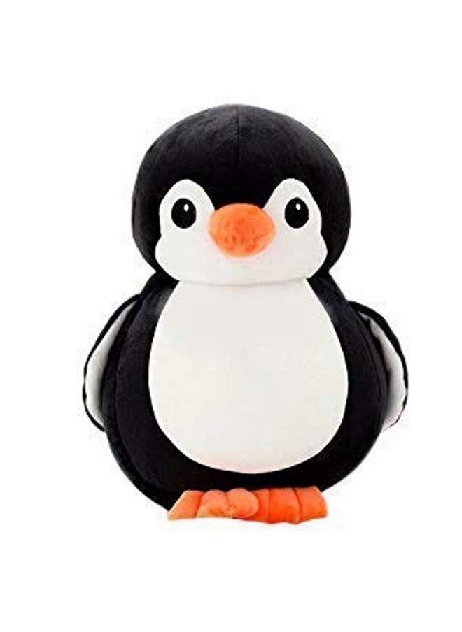 CLICK4DEAL CLICK4DEAL Penguin Soft Toy 18cm,Cute Plush Kids Animal (Penguin 18 cm) (Black)  - Image 1