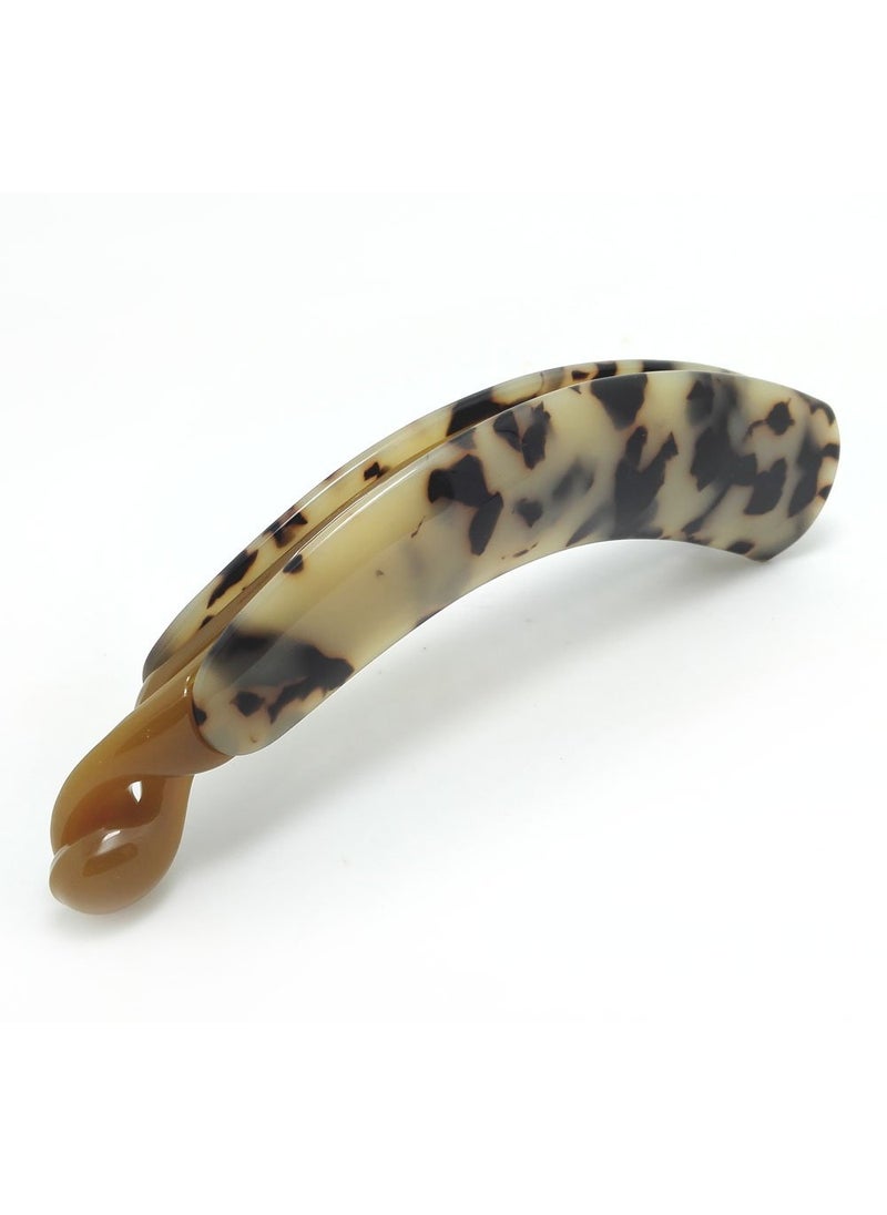Meilliwish - Noble Leopard Banana Hair Clip 1 PCSH09Brown - Image 1