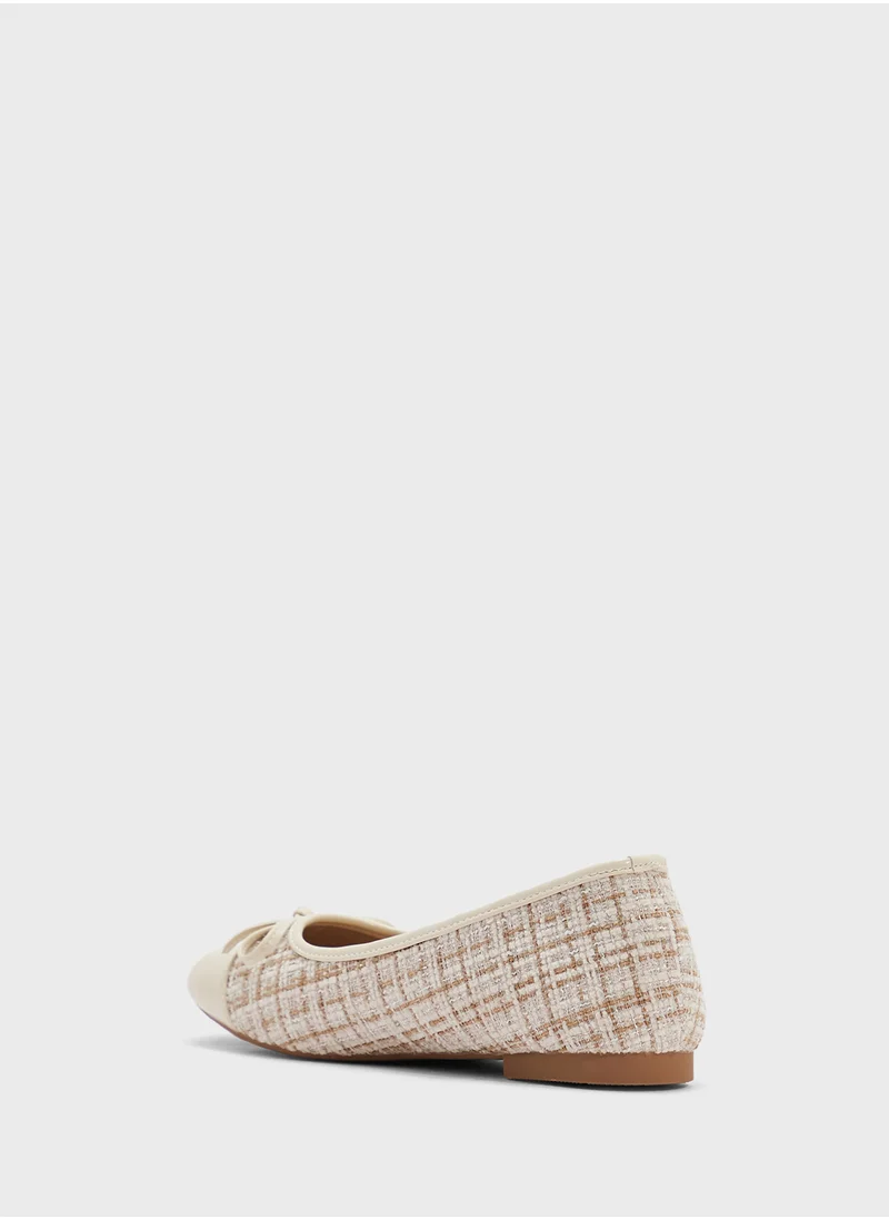 ELLA Womens Ballerina Flat With Bow