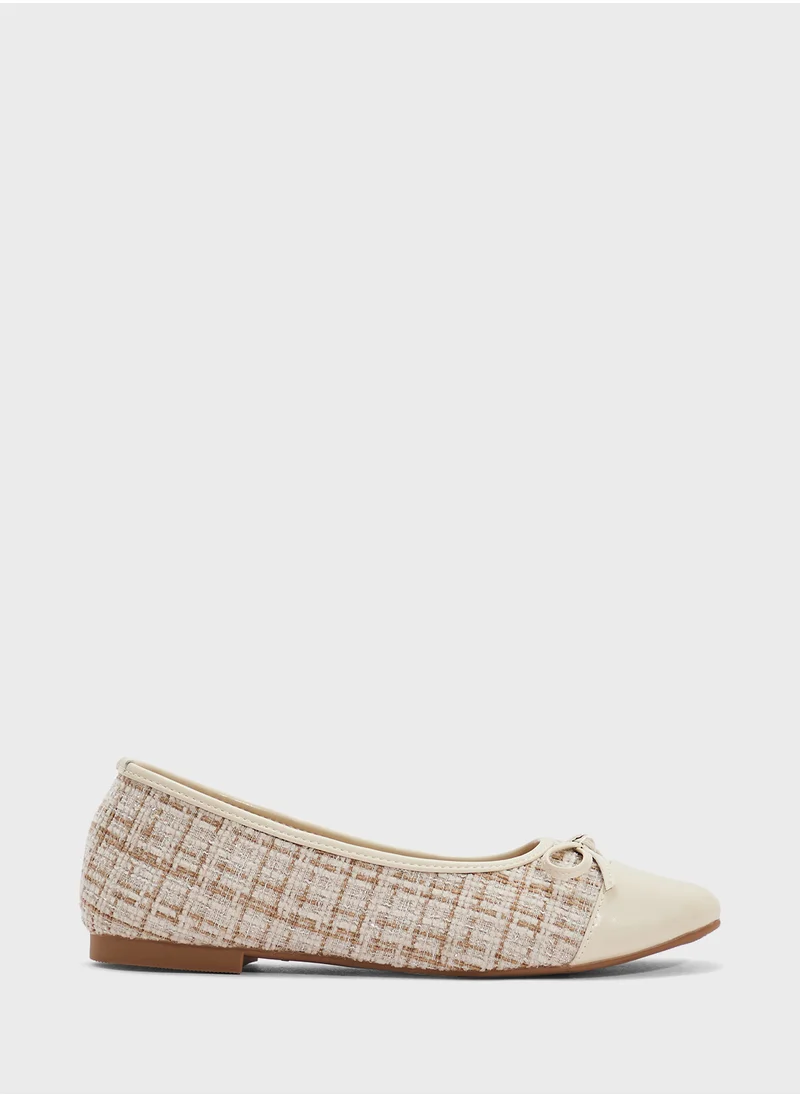 ELLA Womens Ballerina Flat With Bow