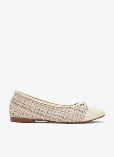 ELLA Womens Ballerina Flat With Bow