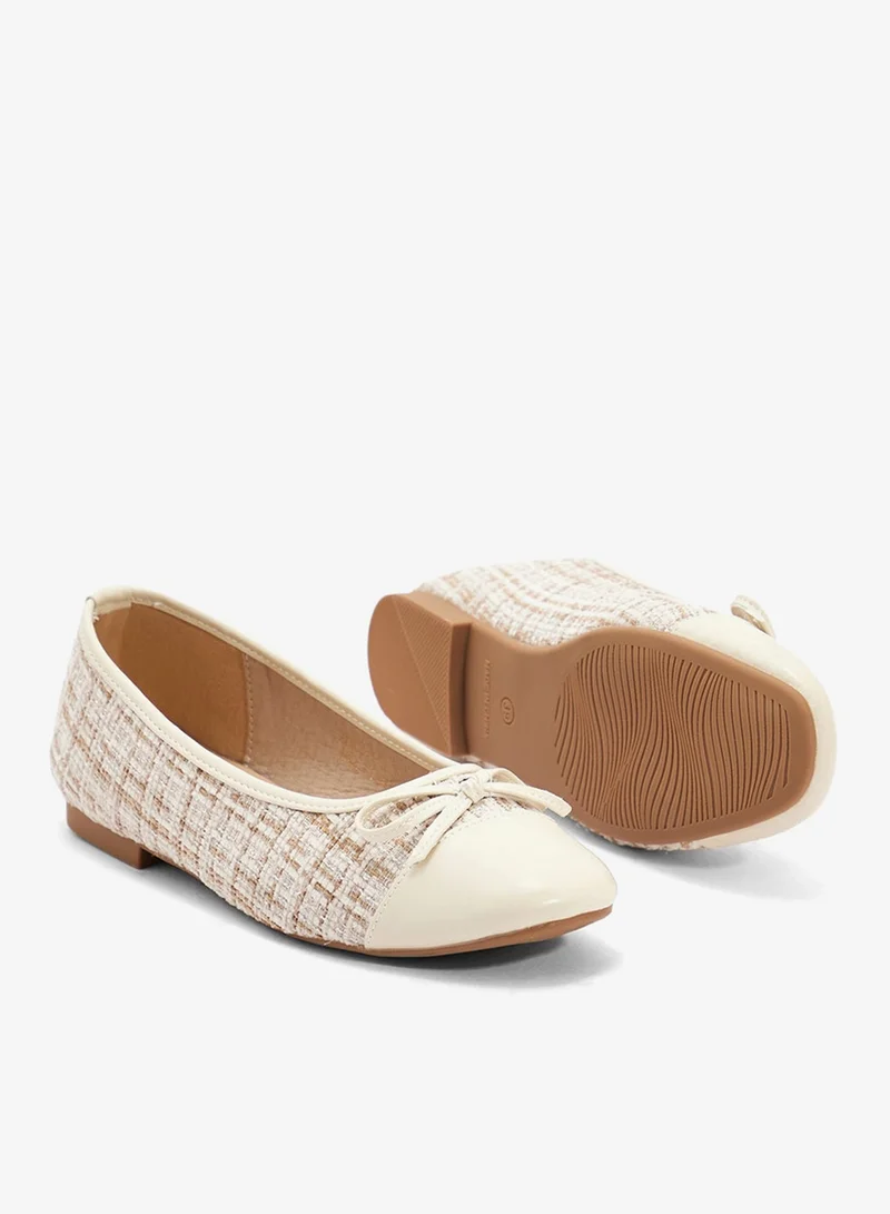 ELLA Womens Ballerina Flat With Bow