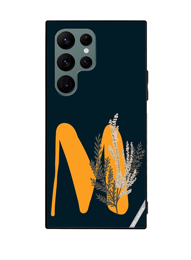 VR CREATIVE Protective Case Cover For Samsung Galaxy S22 Ultra 5G Alphabet M(113) Design Multicolour - Image 1