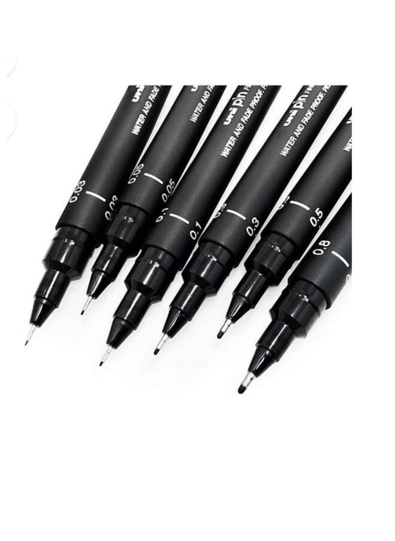 Uniball 6-Piece Fineliner Pen Set  - Image 2