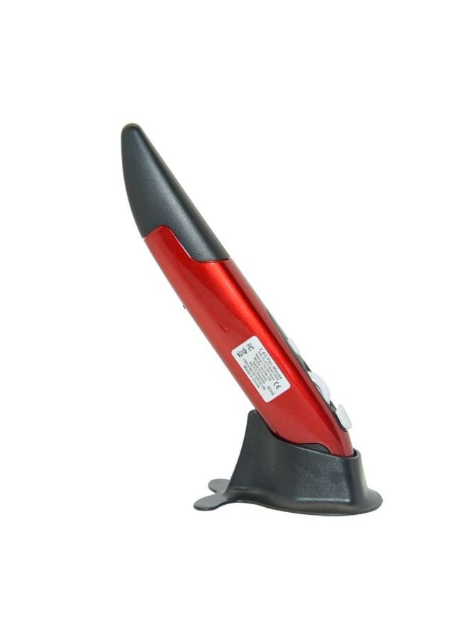 BURAQ - PR-03 2.4G USB Receiver Adjustable 1600 DPI Wireless Optical Pen Mouse for Computer PC Laptop Drawing Teaching (Red) - Image 1
