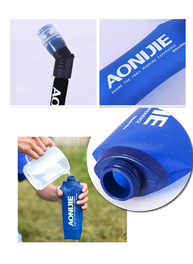AONIJIE - Pack 2 Tpu Soft Hydration Water Bottle Bpa-Free Collapsible Flask-Use In Hydration Vest For Marathon Running Hiking Cycling - Image 1