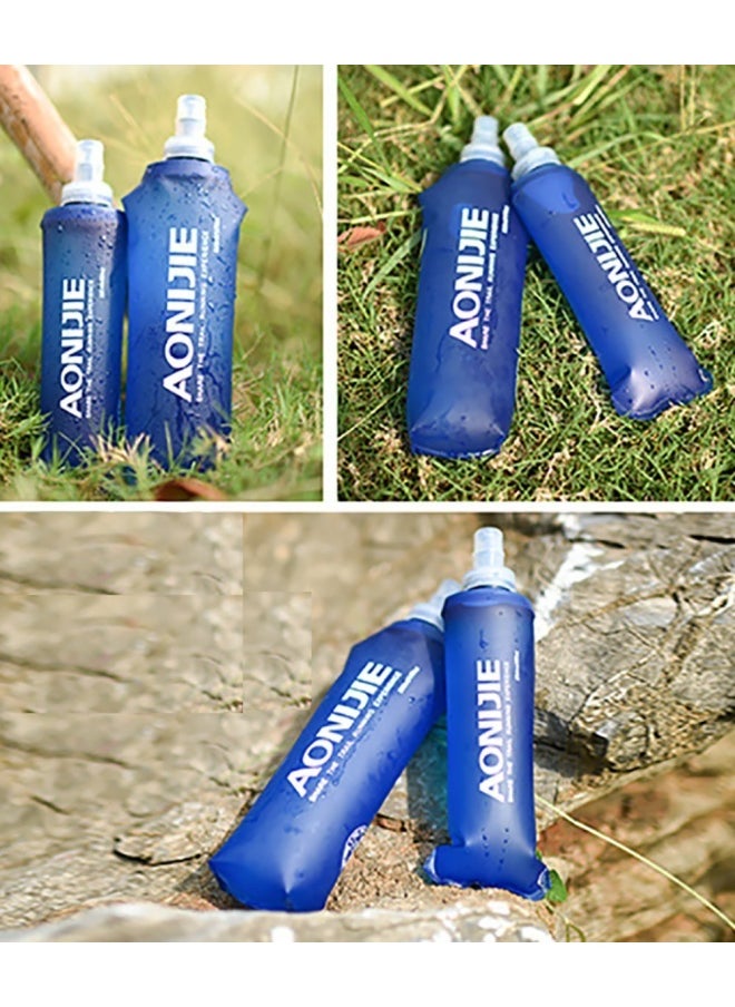 AONIJIE - Pack 2 Tpu Soft Hydration Water Bottle Bpa-Free Collapsible Flask-Use In Hydration Vest For Marathon Running Hiking Cycling - Image 1