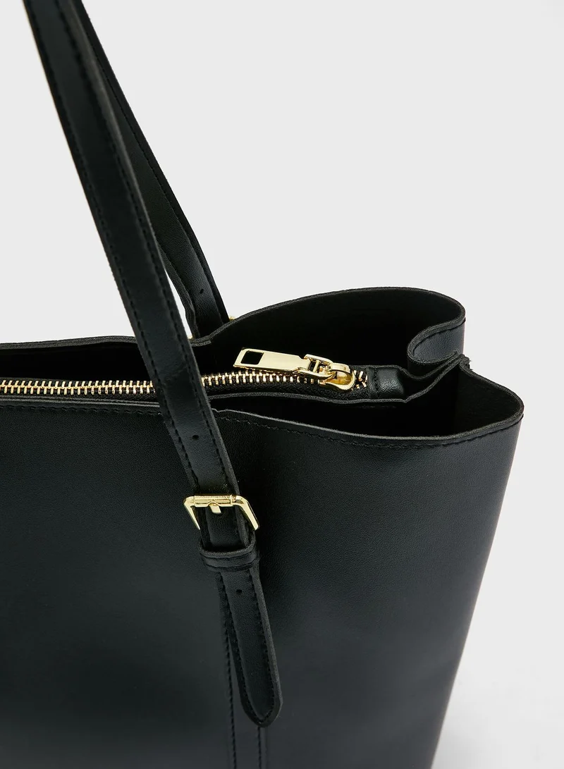 ELLA Tote Bag With Buckle Strap