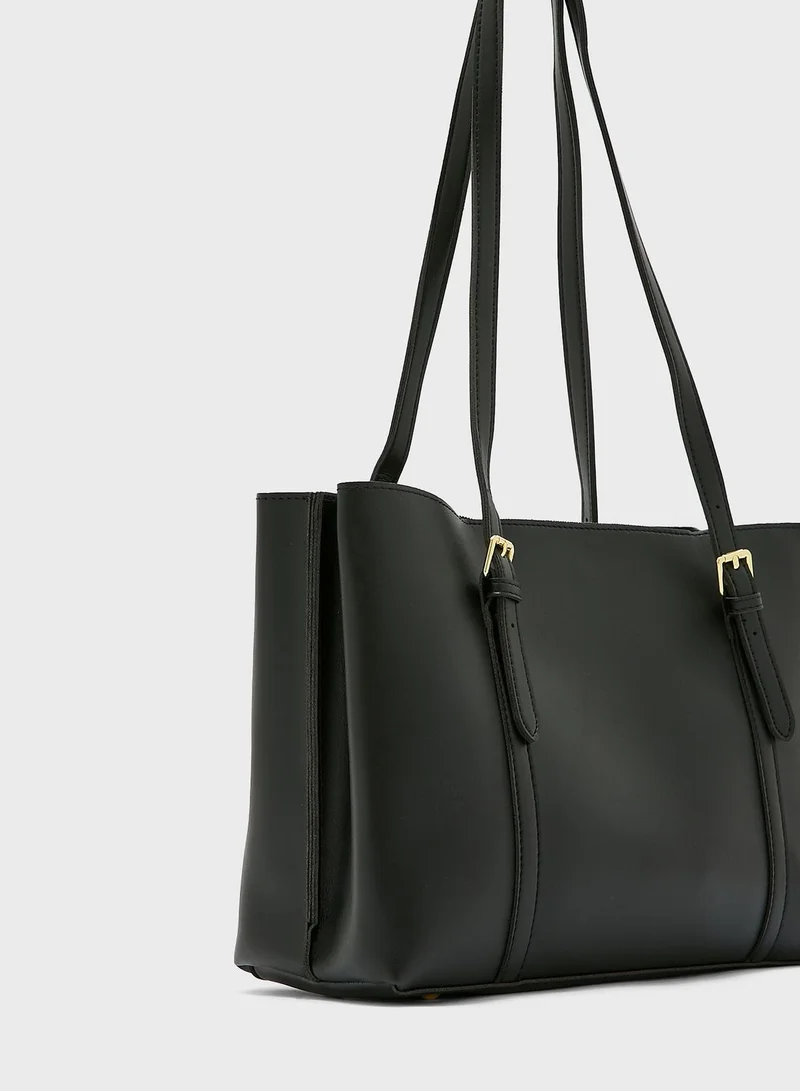 ELLA Tote Bag With Buckle Strap