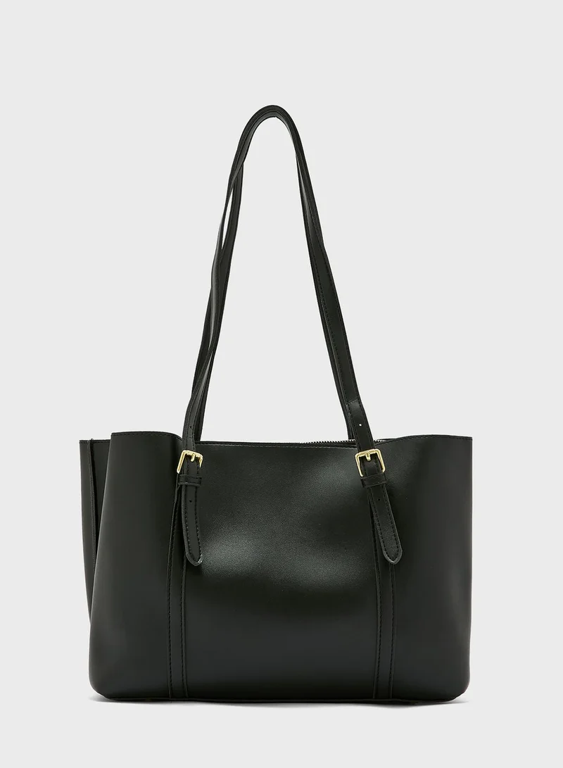 ELLA Tote Bag With Buckle Strap
