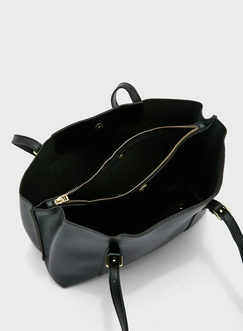 ELLA Tote Bag With Buckle Strap
