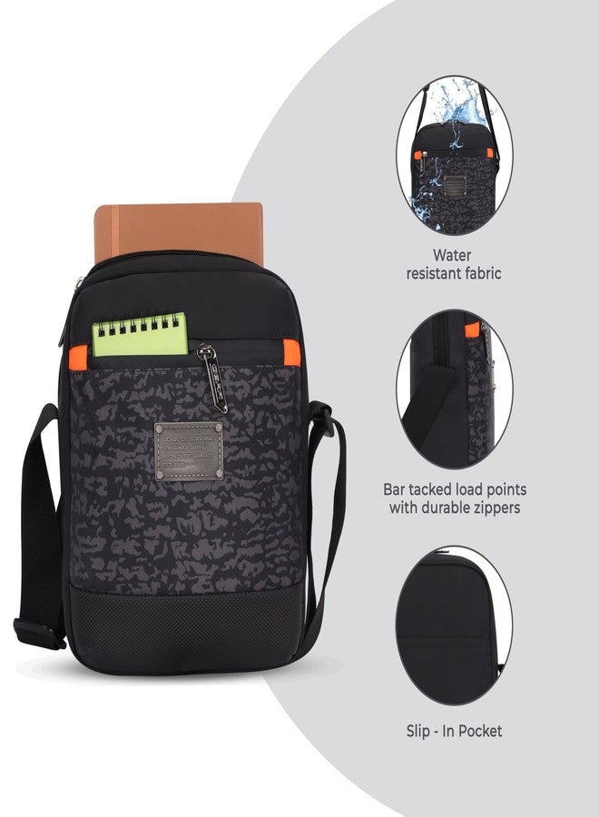 Gear Tactical Water Resistant Sling Bag/Crossbody Bag/Messenger Bag For men/women (Black Camo) - Image 5