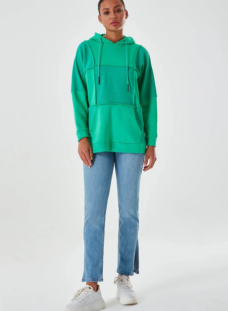 MIZALLE Pocket Detail Hoodie