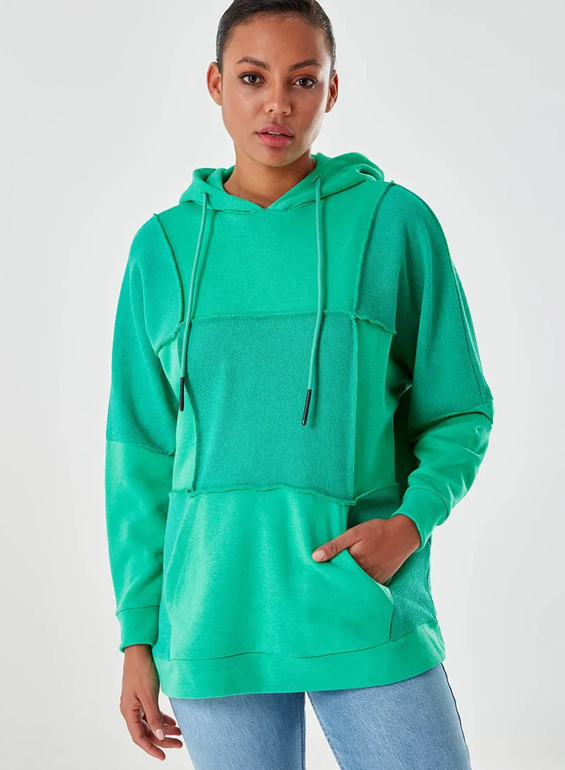 MIZALLE Pocket Detail Hoodie