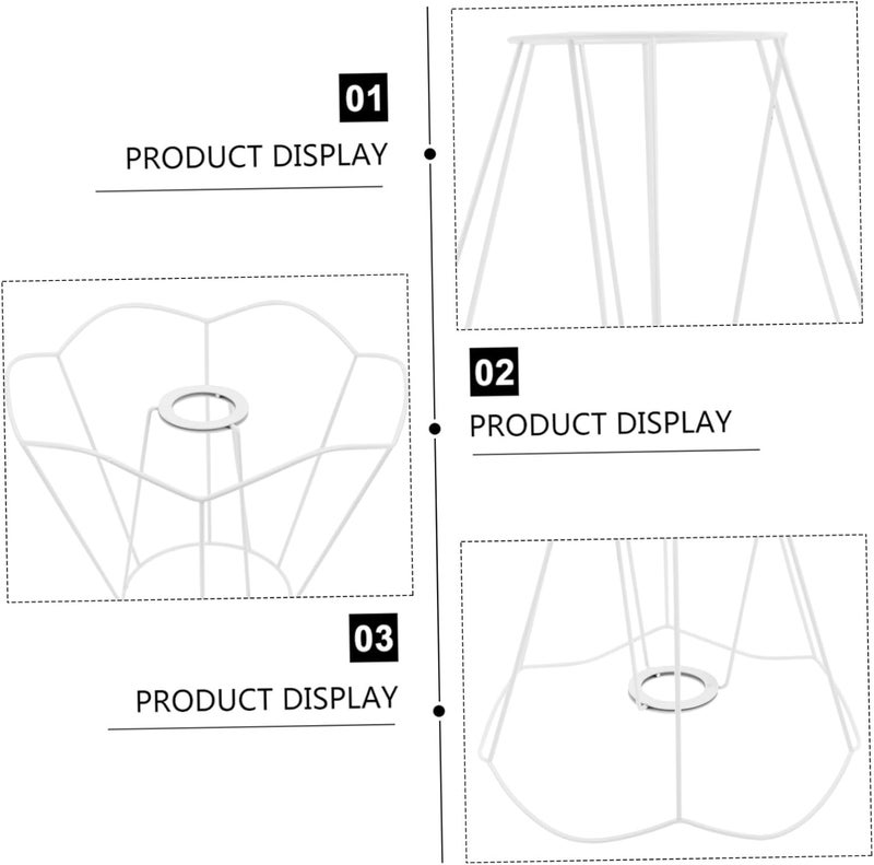 إطار طوق مصباح ABOOFAN DIY حامل مصباح طوق دعم غطاء سلك مقبس للحرف الزخرفية - Image 3