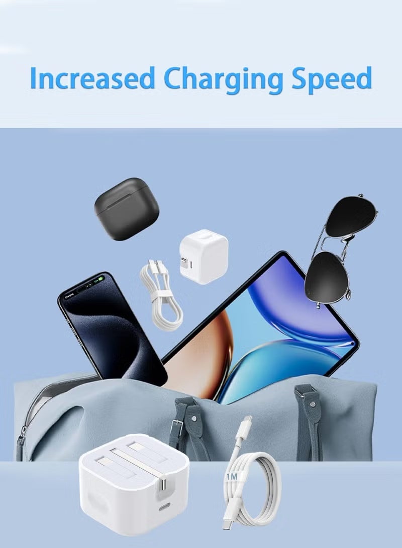 شاحن آيفون بقوة 40 واط - شاحن شحن سريع لـ iPhone 17 و 16 Pro | شاحن USB-C سريع بتقنية PD (Type-C) | رأس شاحن سريع لـ iPhone 17 | قابس طاقة Type-C ومحول سفر عالمي | متوافق مع iPhone 17/17 Pro/17 Pro Max/Air/16/16 Pro Max/15/15 Pro/Plus، و iPad، و AirPods. - Image 5