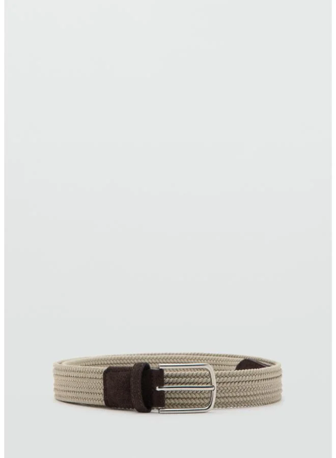 Braided elastic belt