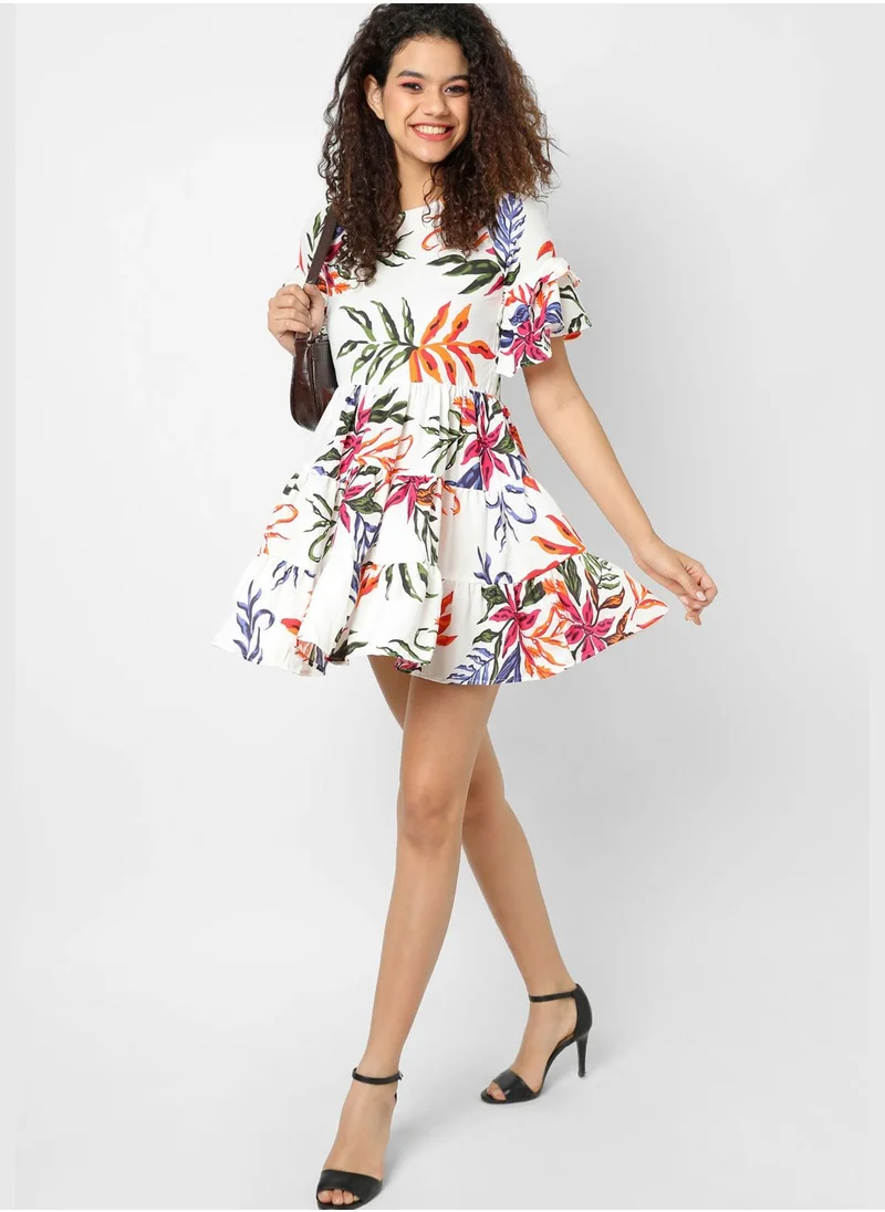 Campus Sutra Floral Print Dress