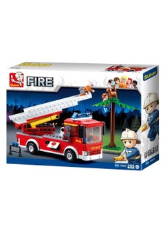 Sluban Sluban - Fire Aerial Truck with Ladder Bricks Set 269 Pieces - M38-B0625  - Image 1
