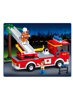 Sluban Sluban - Fire Aerial Truck with Ladder Bricks Set 269 Pieces - M38-B0625  - Image 3
