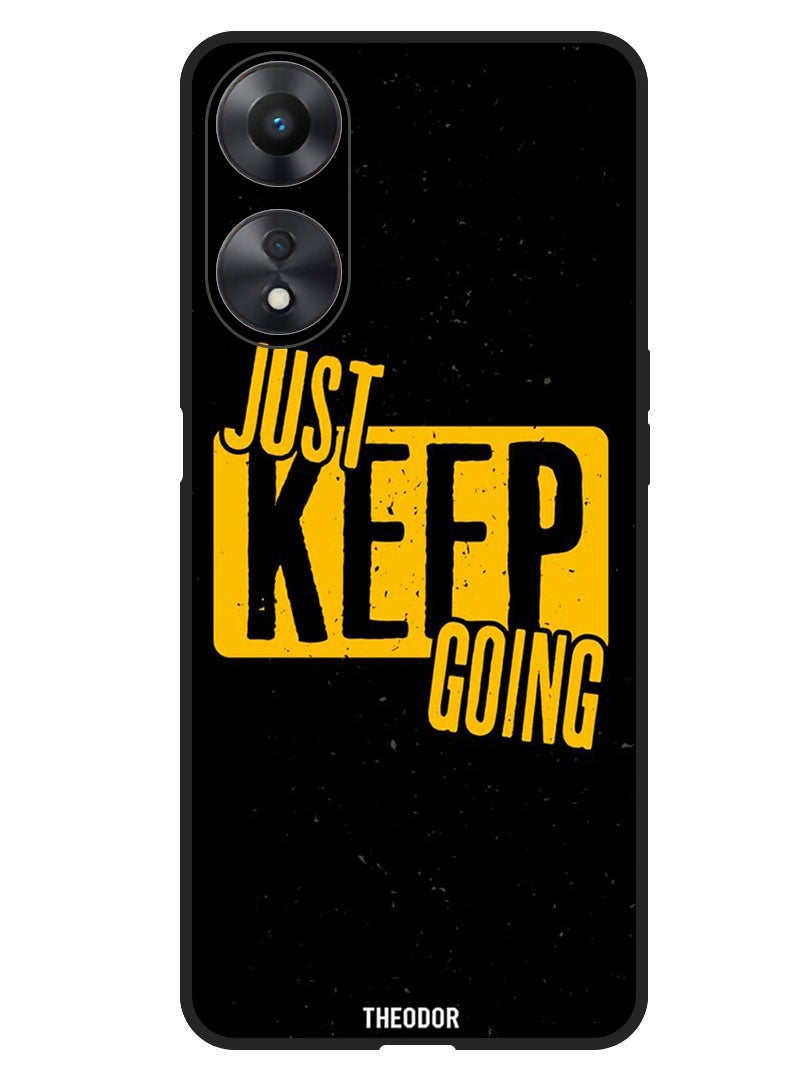 Theodor Protective Case Anti Scratch Shock Proof Bumper Cover For Oppo F23 5G Keep going - Image 1