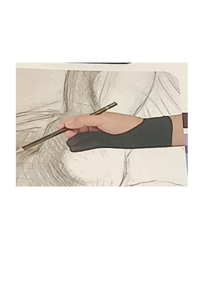 Donia Drawing Gloves Black  - Image 3