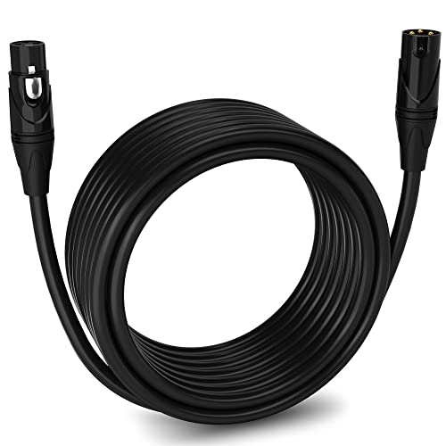 LyxPro 30 Feet XLR Microphone Cable Balanced Male to Female 3 Pin Mic Cord for Powered Speakers Audio Interface Professional Pro Audio Performance and Recording Devices - Green - Image 1