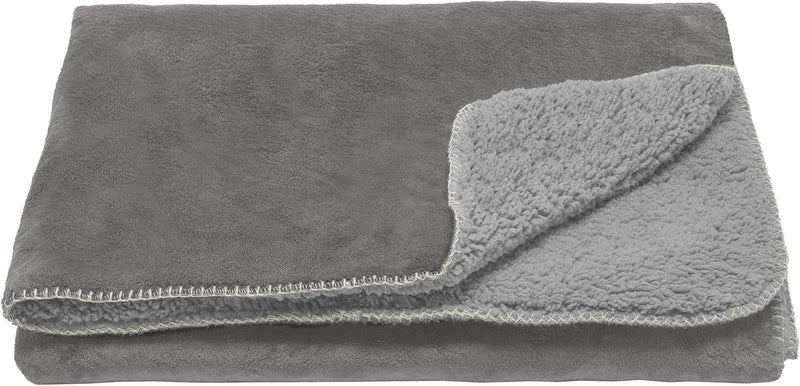 Furhaven Pet Dog Bed Blanket | Snuggly & Warm Faux Lambswool & Terry 100% Waterproof Insulated Thermal Self-Warming Pet Bed Throw Blanket for Dogs & Cats, Silver Gray, Extra Large - Image 5