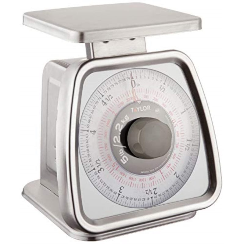 Taylor Stainless Steel Analog Portion Control Scale 5Pound Silver