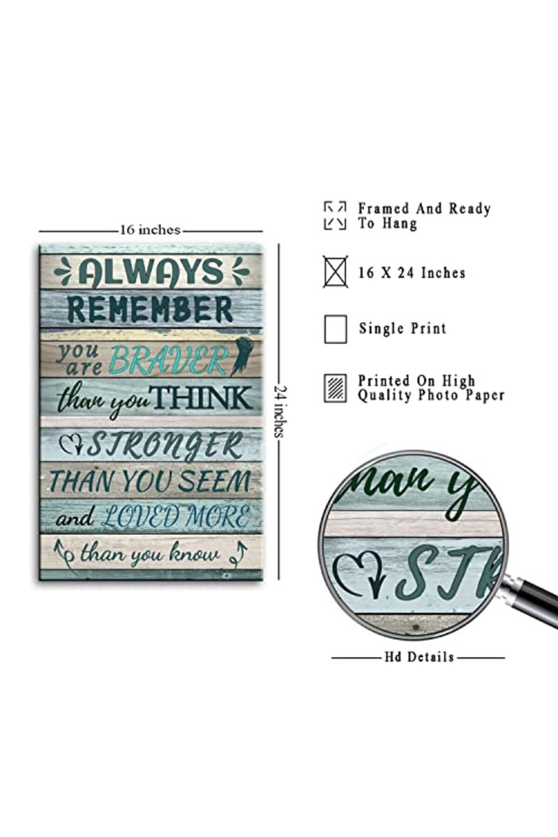 WHAOMIOT Inspirational Quotes Wall Art Canvas - Image 2
