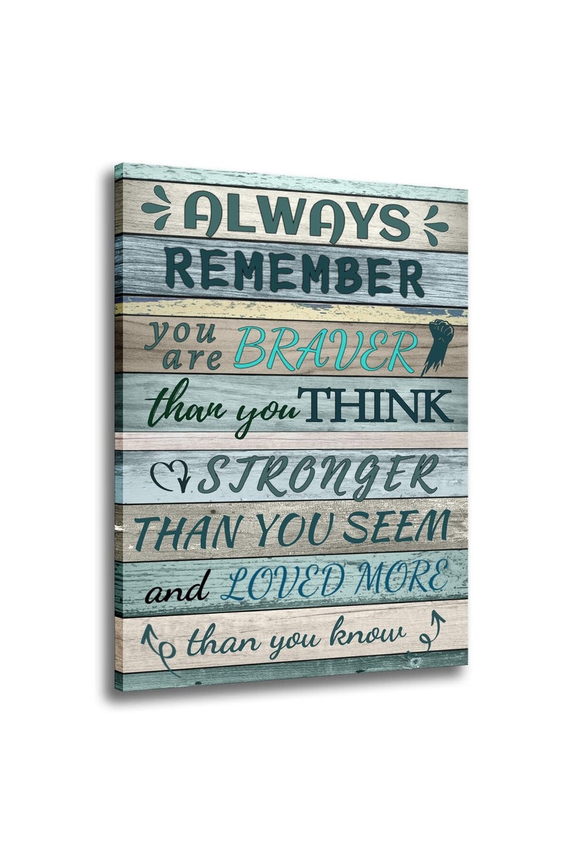 WHAOMIOT Inspirational Quotes Wall Art Canvas - Image 1