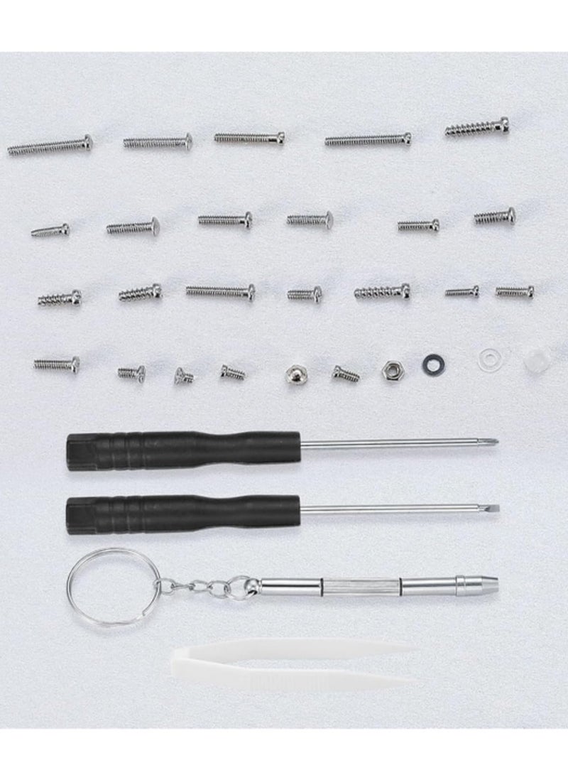 500-Piece Comprehensive Eyeglasses Sunglasses Repair Kit with Screws Screwdrivers Nose Pads Cleaning Cloth Tweezers for Glasses Sunglasses Watch Maintenance  - Image 4