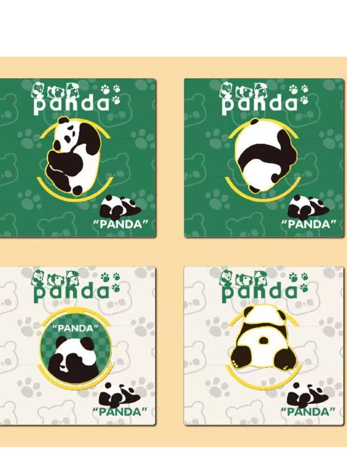 Generic - 4pcs Cartoon Panda Bookmark Metal Hollow Book Holder - Image 1