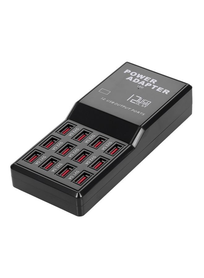 NIBEMINENT 12-Port Universal Power Adapter Charger Dock Black - Image 4