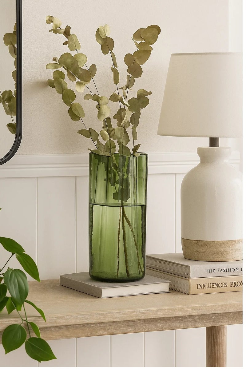 لوفت مزهرية، D15XH32CMS، أخضر، زجاج-193755 - Image 1