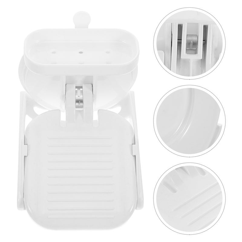 2pcs Shower Foot Rest for Shaving Legs Cup Shower Ledge Wall Mount Foldable Shower Step Pedal with Soap Holder Shelf for Shower Spa - Image 2