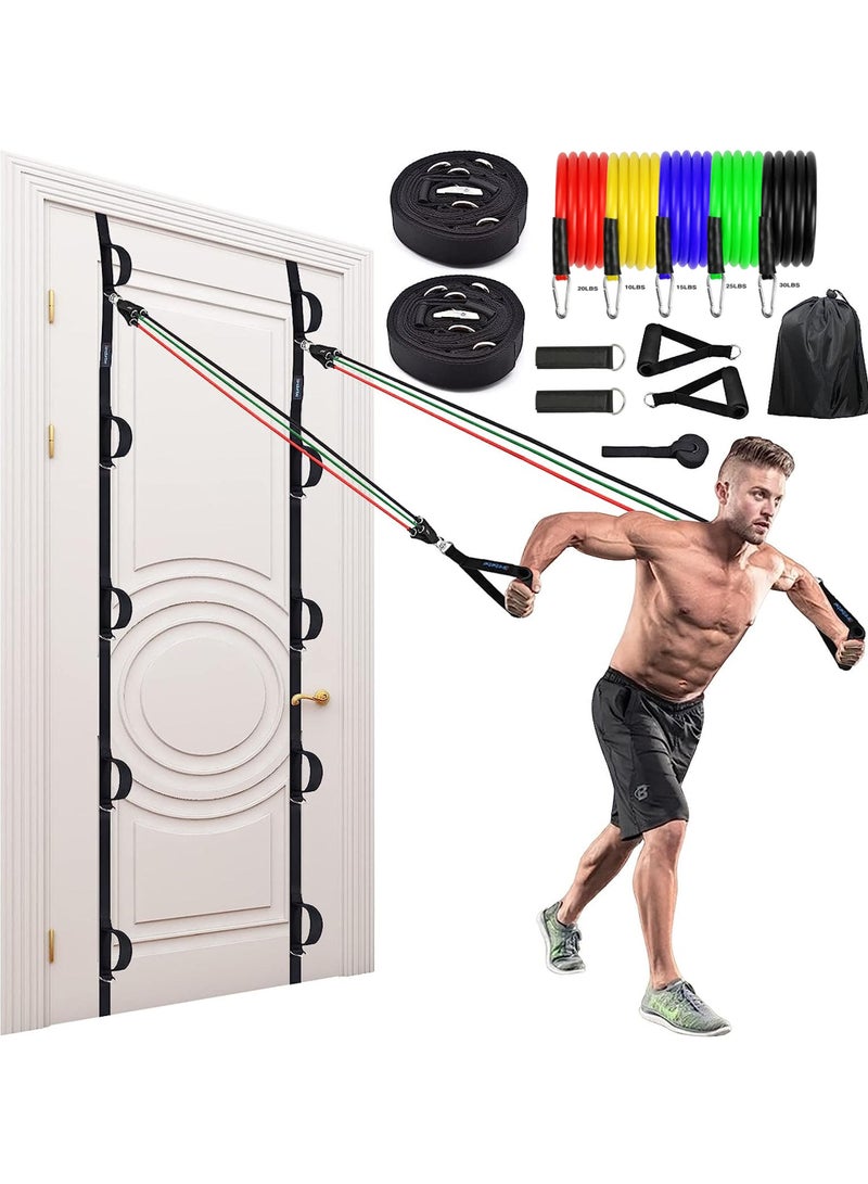 Rock Pow Brebebe Door Anchor Strap for Resistance Bands Exercises Multi Point Anchor Gym Attachment for Home Fitness Portable Door Band Resistance Workout Equipment Easy to InstallPunch-FreeNail-Free - Image 1