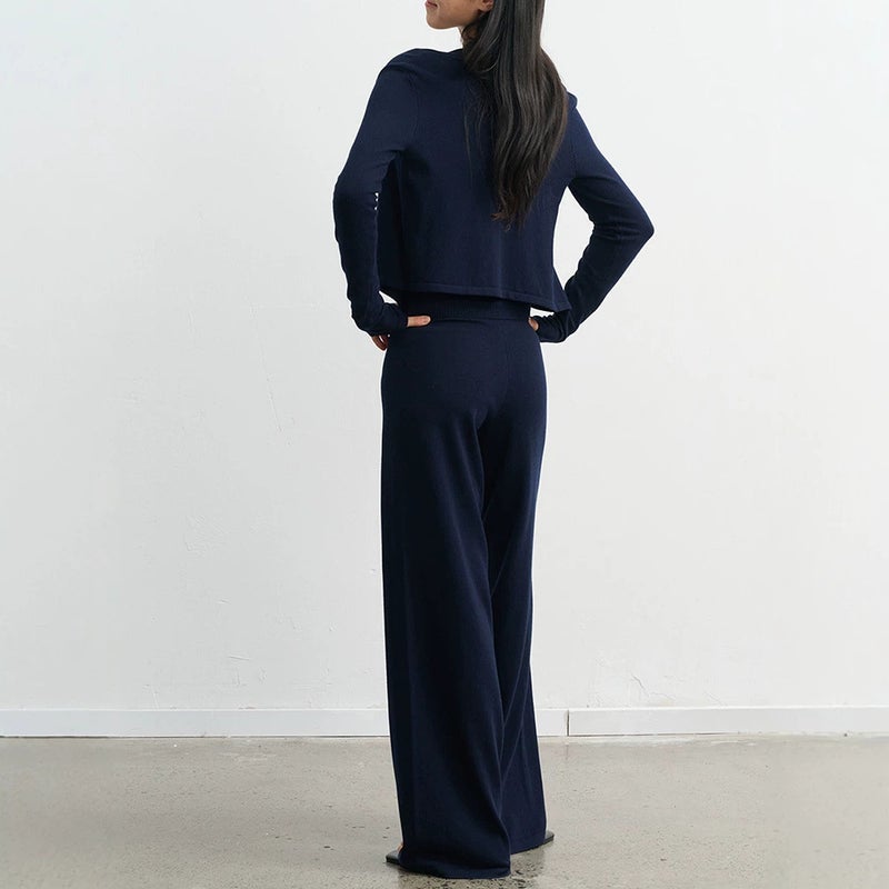 Women's Knit Camisole Top and Wide-Leg Pants Set - Image 5