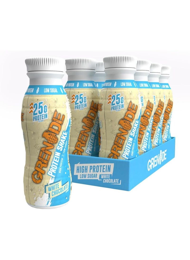 Grenade Protein Shaker 8x330Ml White Chocolate - Image 1