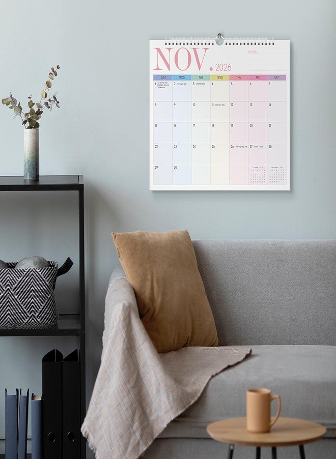 Zuozee Wall Calendar 2026-2027, 2026 Calendar Wall -14" x 11" - 24 Monthly Calendar Runs from January 2026 Until December 2027, 2026 Calendar for Office, Home and School - Image 5