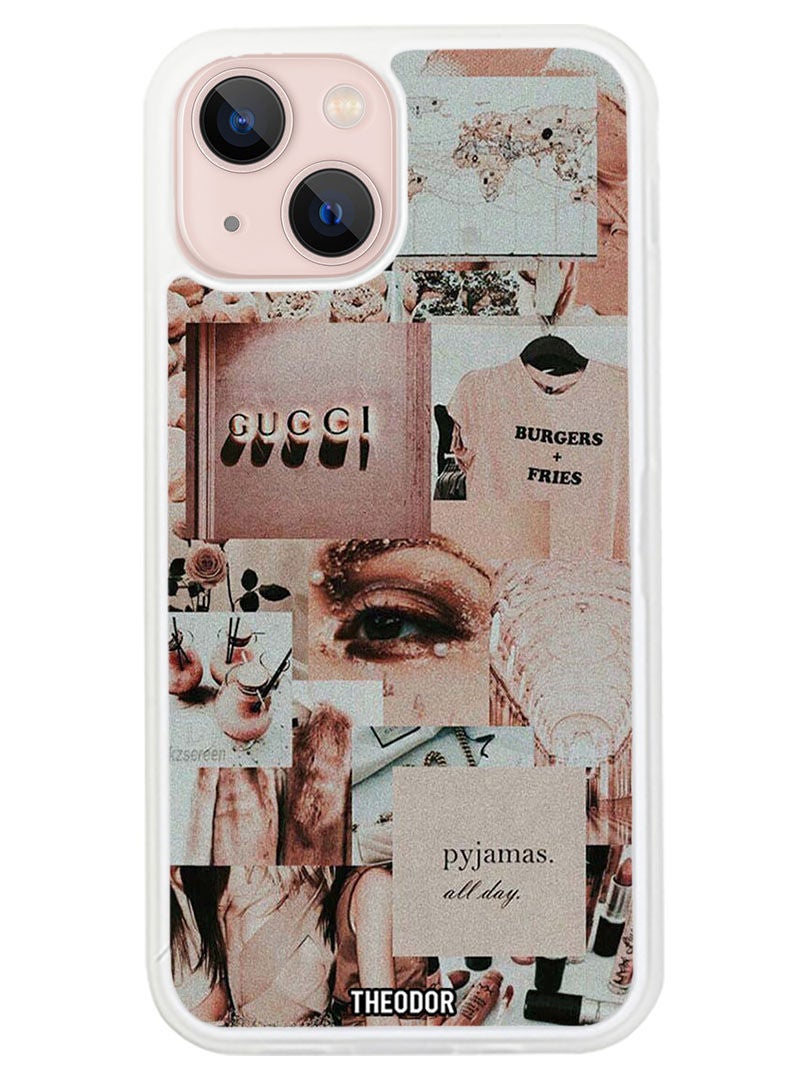 Theodor Protective Case Cover For APPLE IPHONE 14 Gucci (White Bumper) - Image 1